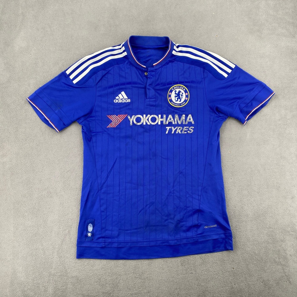 Adidas Chelsea FC 2015-16 Home Jersey Blue Yokohama Tyres S.NOUR 26 Mens M